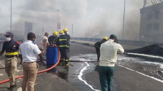 Eko bridge fire incident